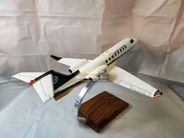 Model of Learjet 45 Singapore Fying College with detailed craftsmanship.